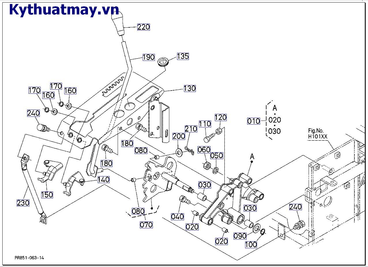 cần điều khiển thủy lực